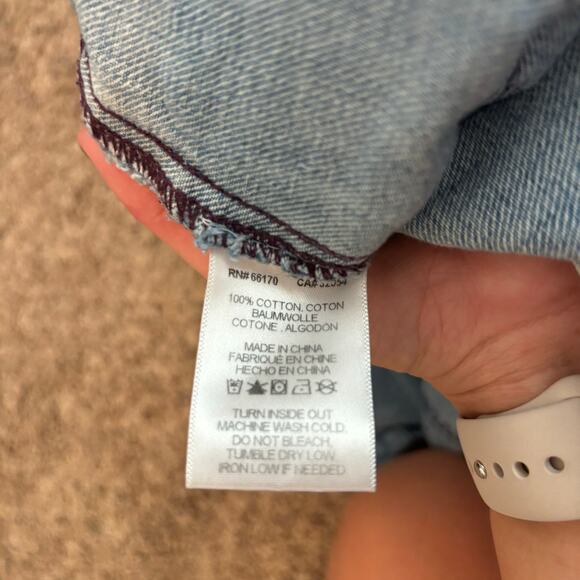 Anthropologie Current Air Y2K 90s Jean Mini Skirt Sz M - Picture 7 of 7